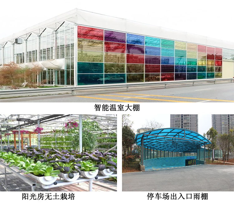 pc陽(yáng)光板-智能溫室大棚-無(wú)土栽培陽(yáng)光房-停車棚